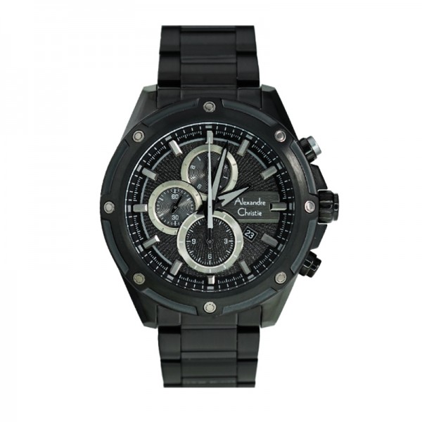 Alexandre Christie AC 6605 Full Black Steel MCBIPBA